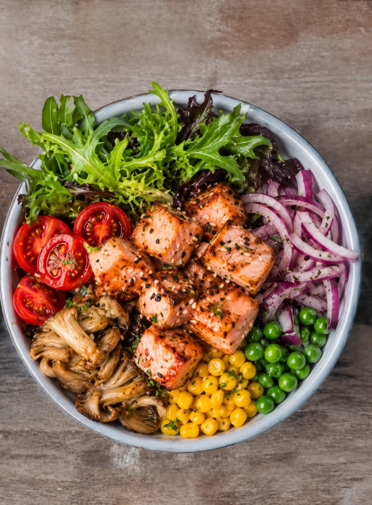 TERİYAKİ SOSLU SOMAN BOWL 